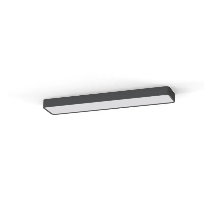Niska cena Lampa sufitowa plafon SOFT CEILING LED 90X20 7531 Nowodvorski 2xLED TUBE T8 16W Aluminium lakierowane Grafitowy