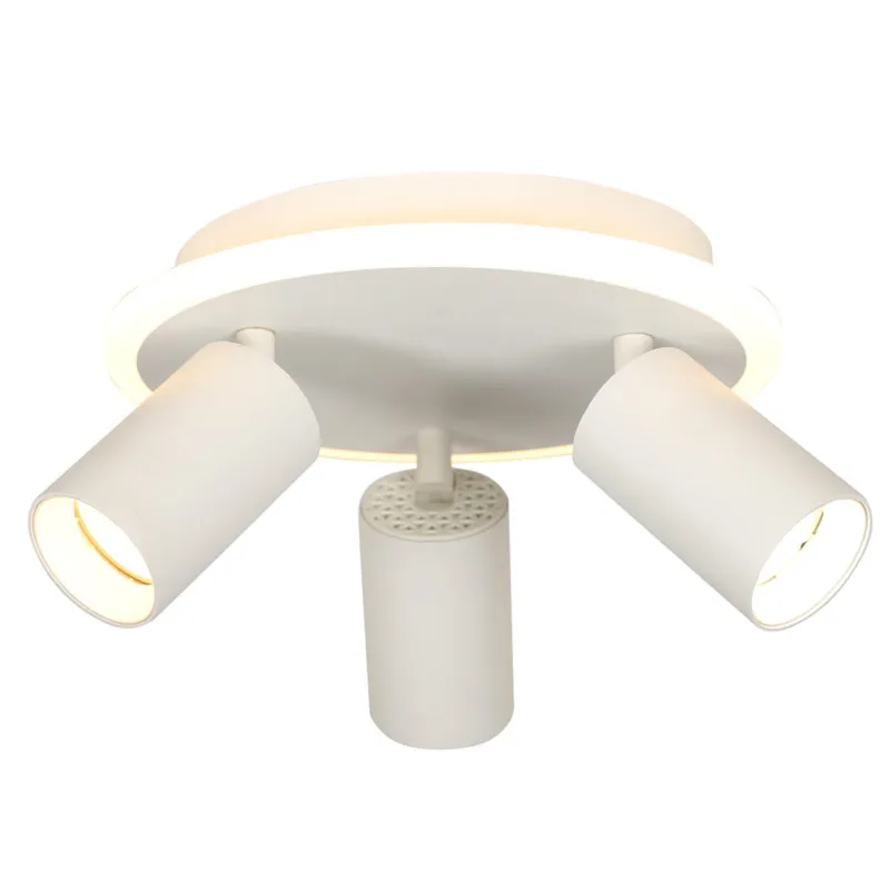 Lampa sufitowa plafon Parma LP-0612/3C Round WH Light Prestige 3x LED + GU10 Metal Biały Wybór klientów