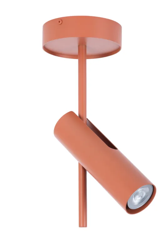 Lampa sufitowa Plafon Spot Kinkiet LEDA Sigma Lighting 1xGU10 max 10W led Stal lakierowana Ceglany/Ceglany Cena promocyjna