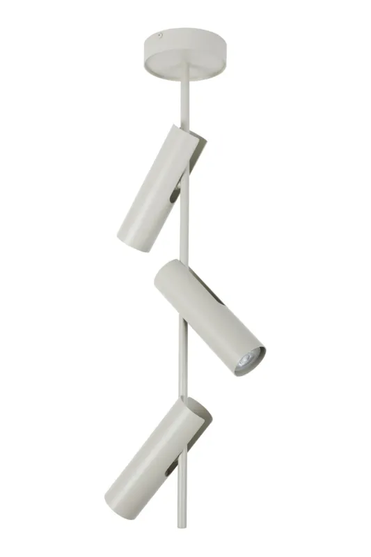 Lampa sufitowa Plafon Spot LEDA Sigma Lighting 3xGU10 max 10W led Stal lakierowana Szary Beż/Szary Beż Najlepsza cena