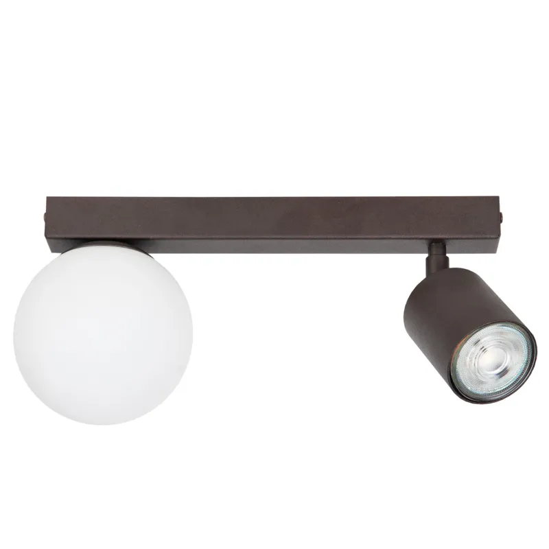 Lampa sufitowa Plafon TAVIRA Sigma Lighting 1XG9 MAX 12W LED, 1XGU10 MAX 10W LED Stal lakierowana Brąz/Biały,Brąz Bezpieczne zakupy