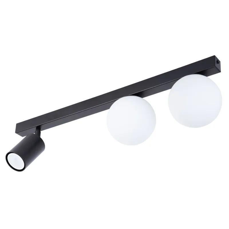 Oferta limitowana Lampa sufitowa Plafon TAVIRA Sigma Lighting 2XG9 MAX 12W LED, 1XGU10 MAX 10W LED Stal lakierowana Czarny/Biały,Czarny