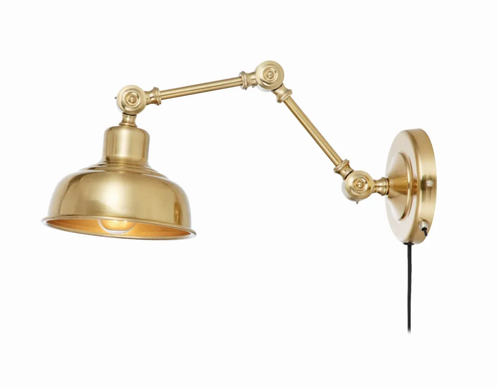 Wyprzedaż Lampa ścienna Kinkiet Grimstad 108115 Markslojd 1xE27 60W Mosiężny