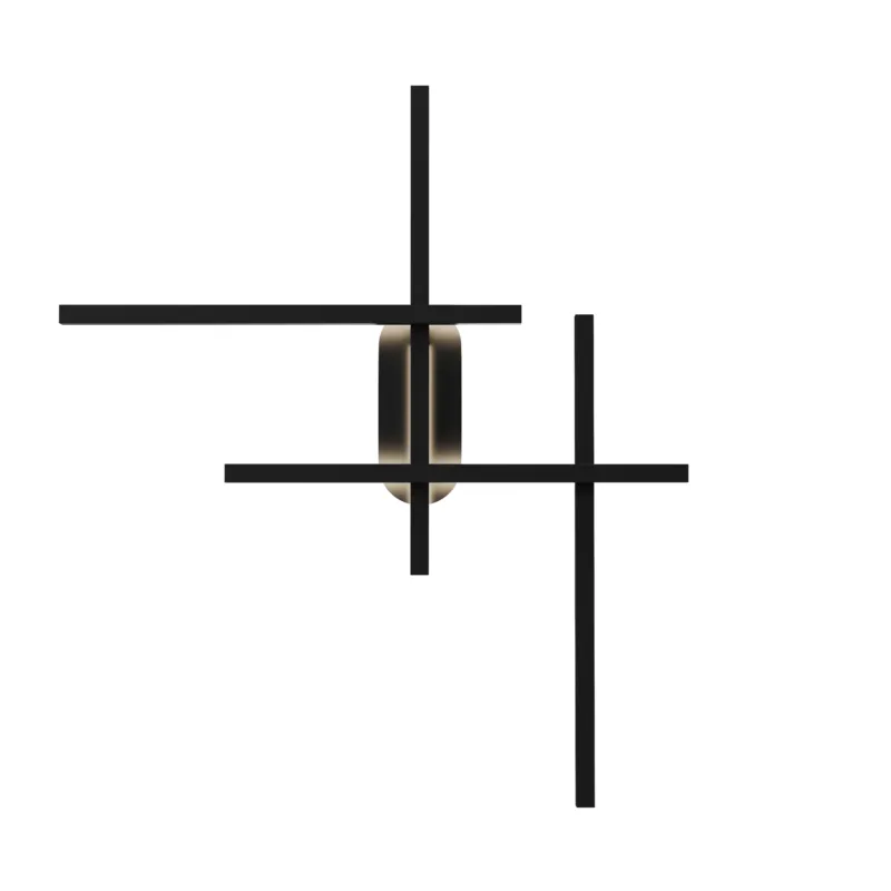 Lampa ścienna kinkiet Halo MOD248WL-L24BK Maytoni LEDx24W Aluminium/Silikon Czarny/Biały Tylko do końca tygodnia
