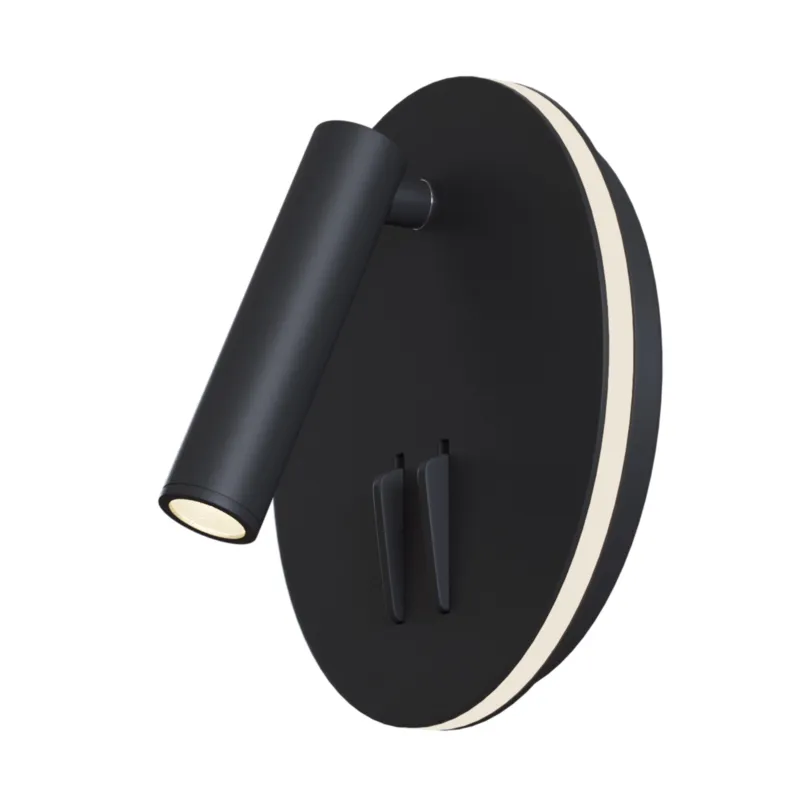 Premium Lampa ścienna kinkiet Ios 176 C176-WL-01-6W-B Maytoni LEDx9W Aluminium/ Czarny/