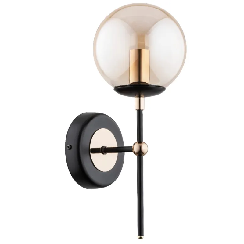 Ograniczona ilość Lampa ścienna Kinkiet Itoris 28360 Alfa 1xE14 LED Metal Czarny - Stare Złoto