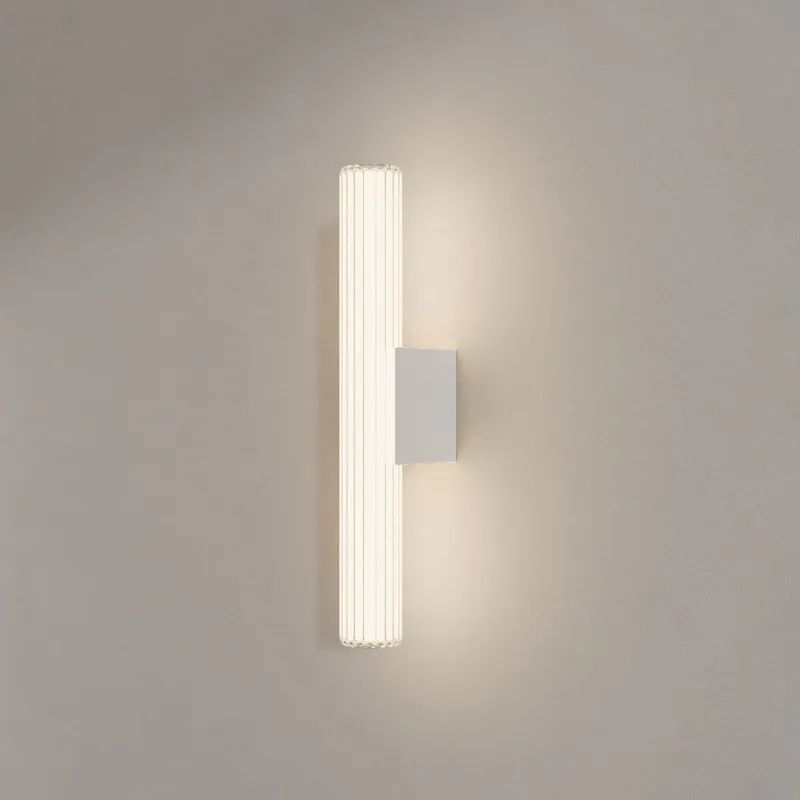 Lampa ścienna kinkiet Linea LP-0510/1W-45 WH Light Prestige Szkło/Metal Transparentny/Biały Wybór klientów