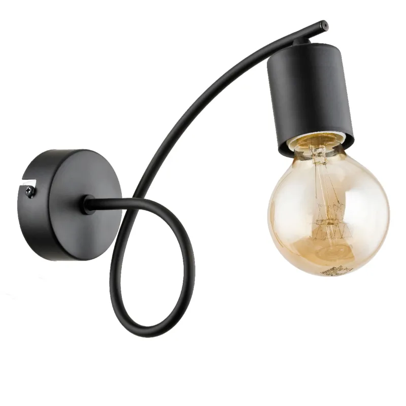 Hit sprzedaży Lampa ścienna Kinkiet Lupo 28530 Alfa 1xE27 LED Metal Czarny
