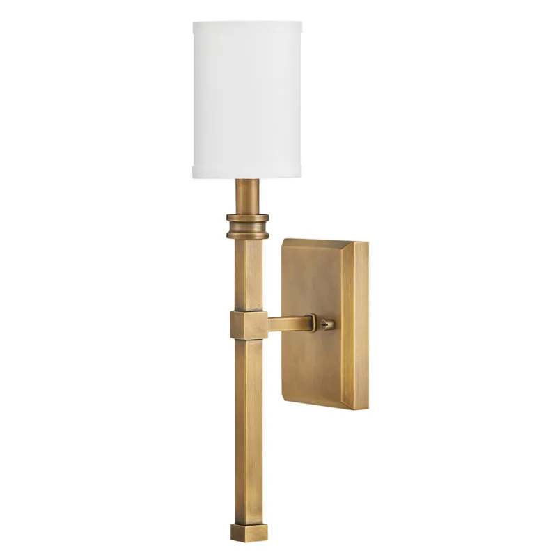 Zamów dziś Lampa ścienna Kinkiet Moore HK-MOORE-WB1-HB Elstead Lighting 1xE14 40W Stal, len Złoty
