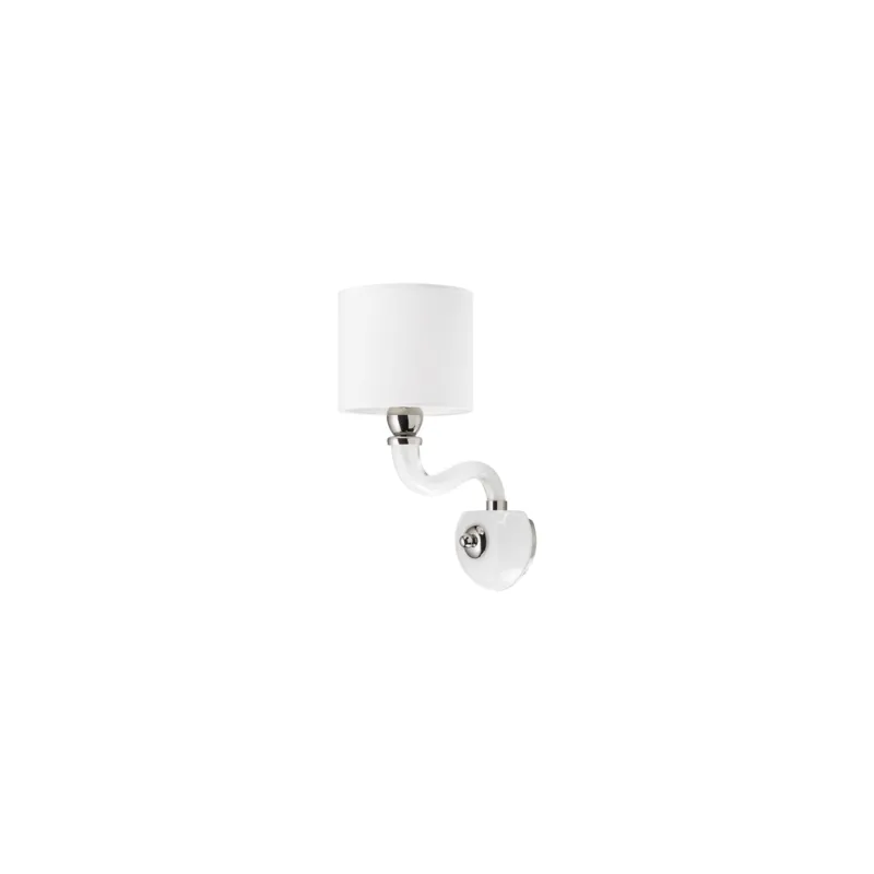 Dodaj do koszyka Lampa ścienna kinkiet NEWPORT 8157 Nowodvorski 10W E14 Szkło Biały