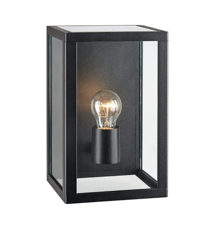 Sprawdź teraz Lampa ścienna Kinkiet Pelham 107113 Markslojd 1xE27 60W Czarny Przezroczysty
