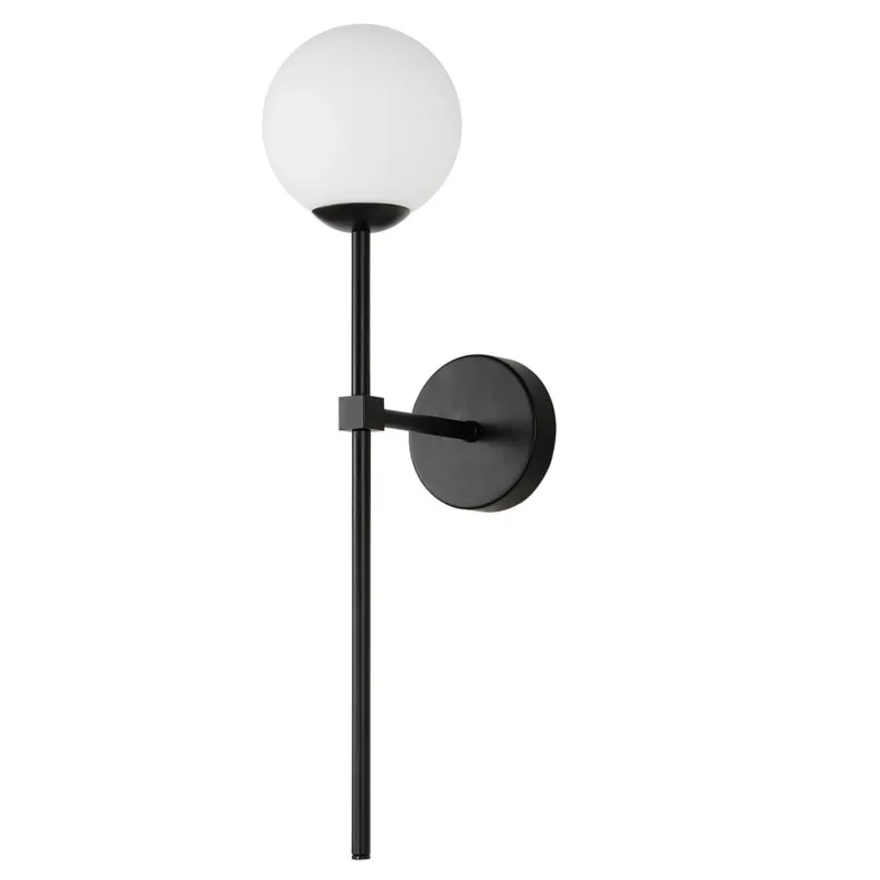 Lampa ścienna kinkiet Piruleta LP-008/1W BK Light Prestige 1x G9 Metal/Szkło Czarny/Biały Nie przegap