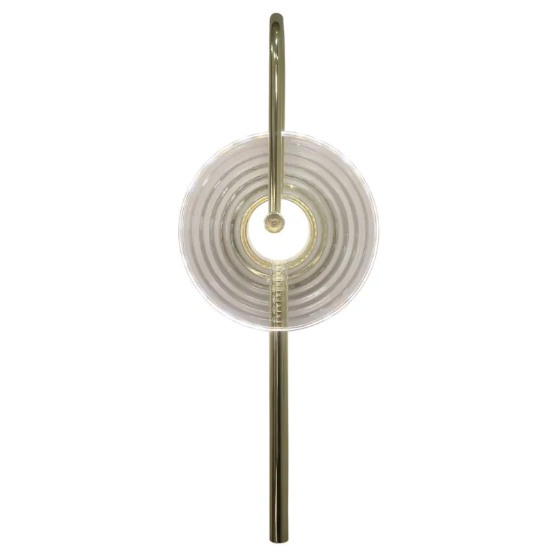 Nie przegap Lampa ścienna kinkiet Plato LP-0301/1W TR Light Prestige Szkło/Metal Transparentny/Złoty