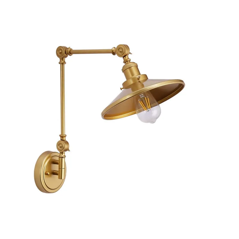 Popularny Lampa ścienna kinkiet RETRO ABR-KRNW-G Abruzzo 1xE27 20W Metal Złoty