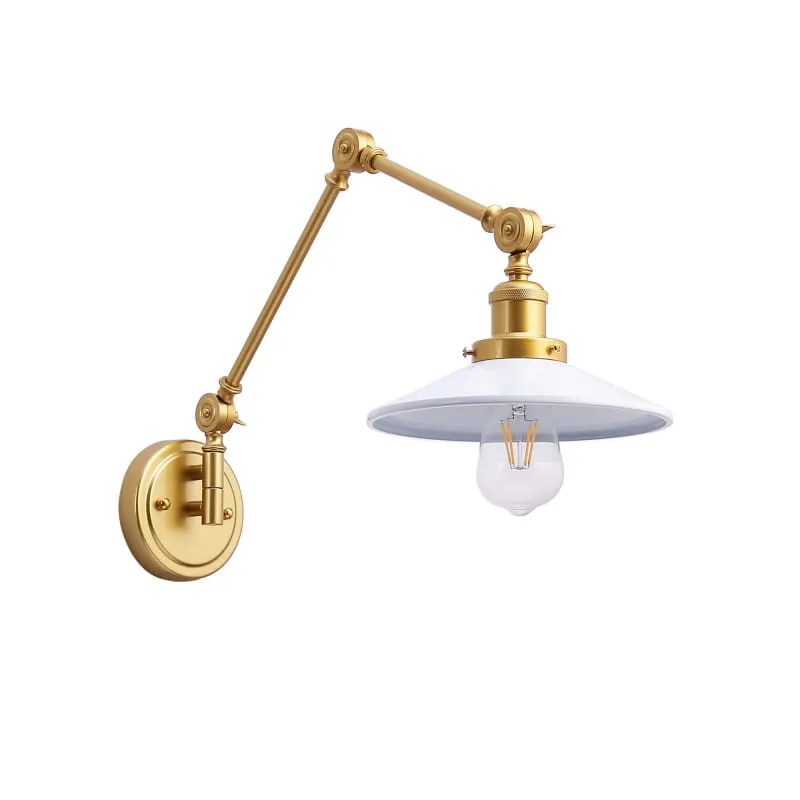 Lampa ścienna kinkiet RETRO ABR-KRNW-GW Abruzzo 1xE27 20W Metal Biało/Złoty Oferta