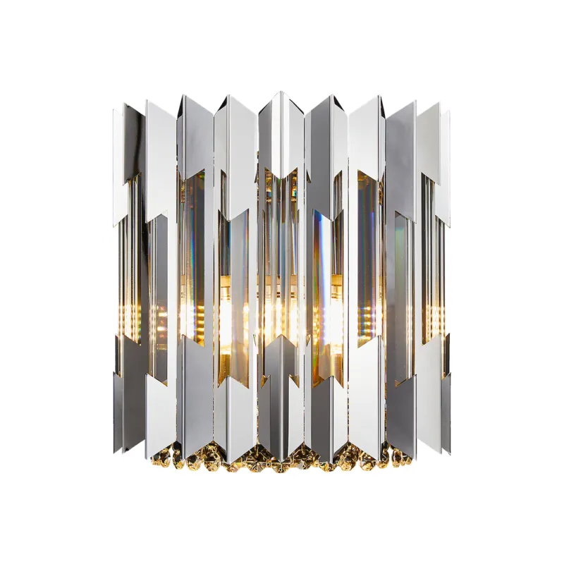 Darmowy zwrot Lampa ścienna kinkiet RITZ ML0398 Milagro 2xE14 max 40W LED Metal + Kryształ Chrom