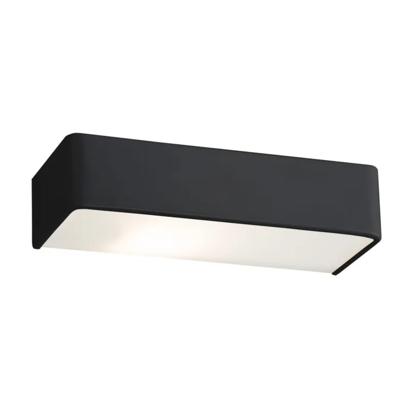 Lampa ścienna Kinkiet Rodan 3075 Argon 1xE27 15W Stal Lakierowana/ Szkło, Czarny Okazja