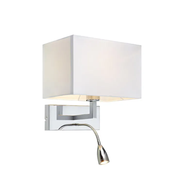 Lampa ścienna Kinkiet Savoy 106307 Markslojd 2xE27+LED 60W+3W Chrom Biały Obniżka ceny
