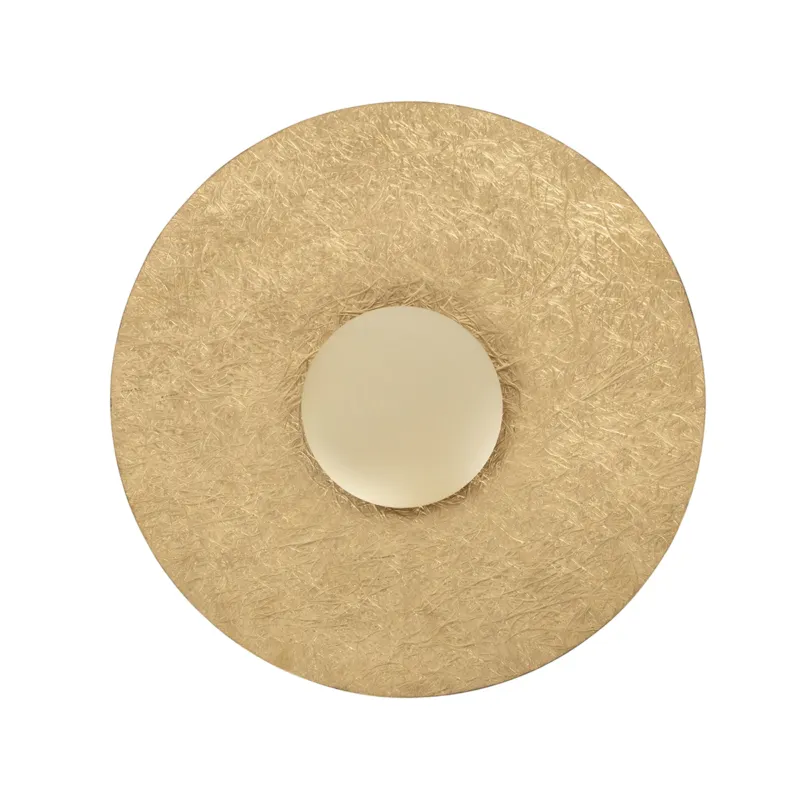 Nie przegap Lampa ścienna Kinkiet SOLE Sigma Lighting Moduł Led 7w 3000k Kompozyt mineralny Złoty/Złoty