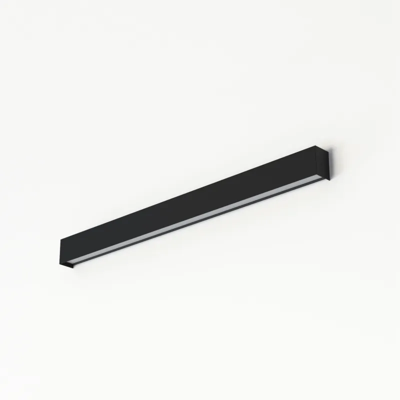 Premium Lampa ścienna Kinkiet STRAIGHT WALL LED M 7594 Nowodvorski 1xLED TUBE T8 16W Stal lakierowana Czarny