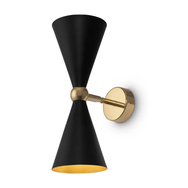 Okazja Lampa ścienna kinkiet Vesper MOD108WL-02GB Maytoni E14x40W Metal/Metal Złoto/Czarny