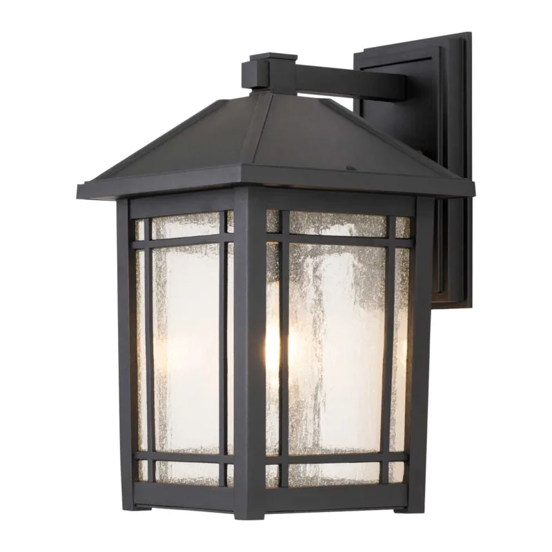 Duża latarnia naścienna Cedar Point QZ-CEDAR-POINT-L-BK Elstead Lighting 1x60 W E27 Czarny Szybka wysyłka