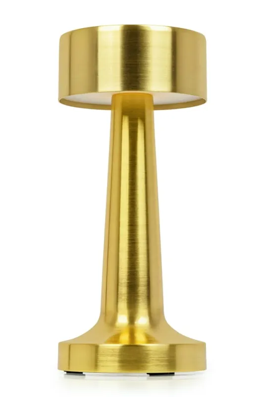 Hit cenowy Lampa biurkowa LEE złota wbudowana bateria, LED – King Home
