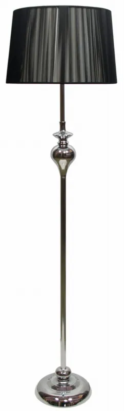 Ostatnia szansa Lampa podłogowa Candellux Gillenia czarna z czarnym abażurem 1×E27