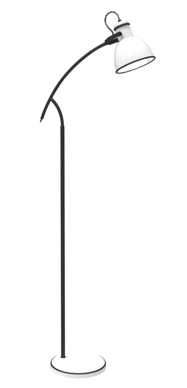Lampa podłogowa Candellux Zumba biało-czarna 1×E27 Bezpieczne zakupy