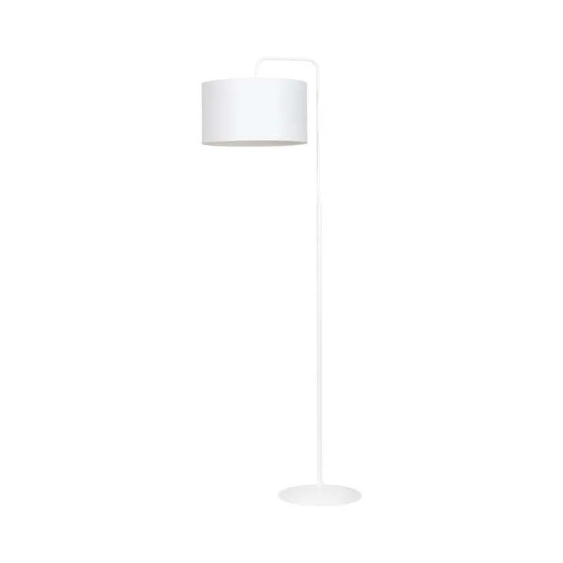 Lampa podłogowa Emibig Trapo biała z białym abażurem 1×E27 Wybór klientów