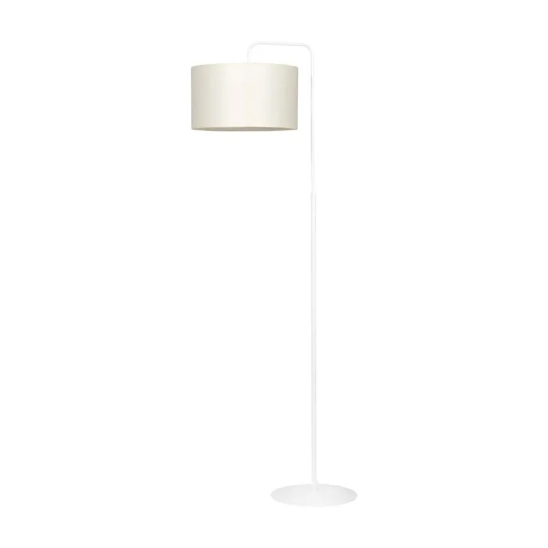 Lampa podłogowa Emibig Trapo biała z ecru abażurem 1×E27 Oferta