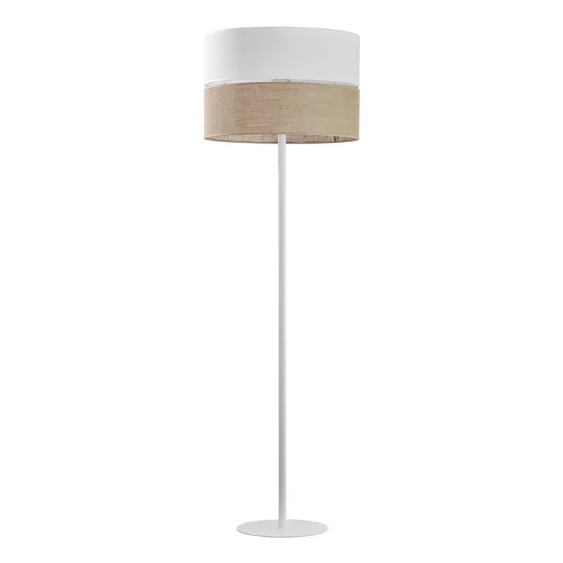 Lampa podłogowa Linobianco Biały 1x E27 - TK Lighting Wybór klientów