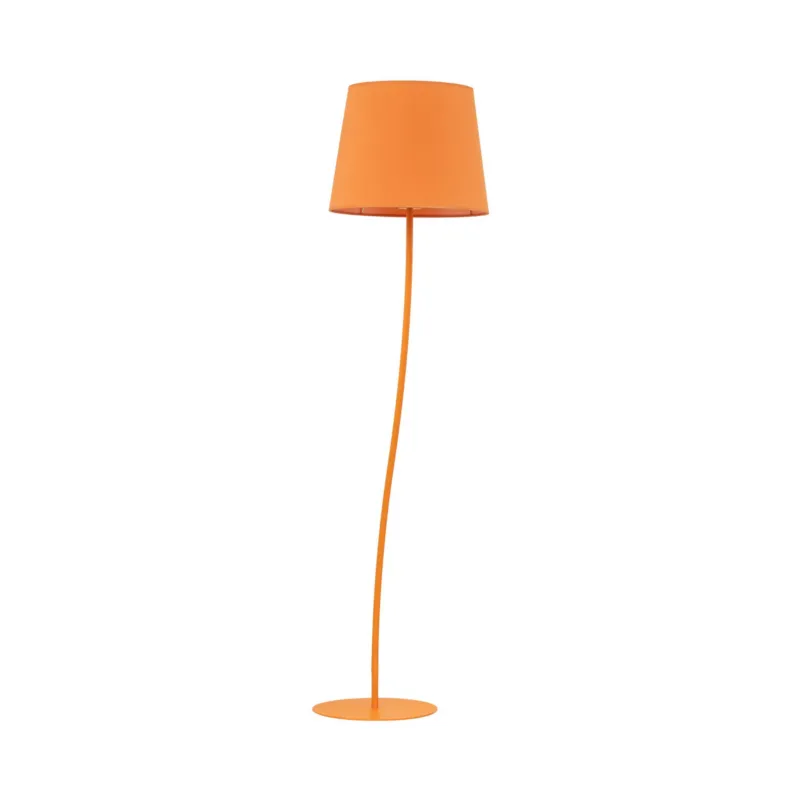 Tylko do końca tygodnia Lampa podłogowa Nicola Orange Pomarańczowy 1x E27 - TK Lighting