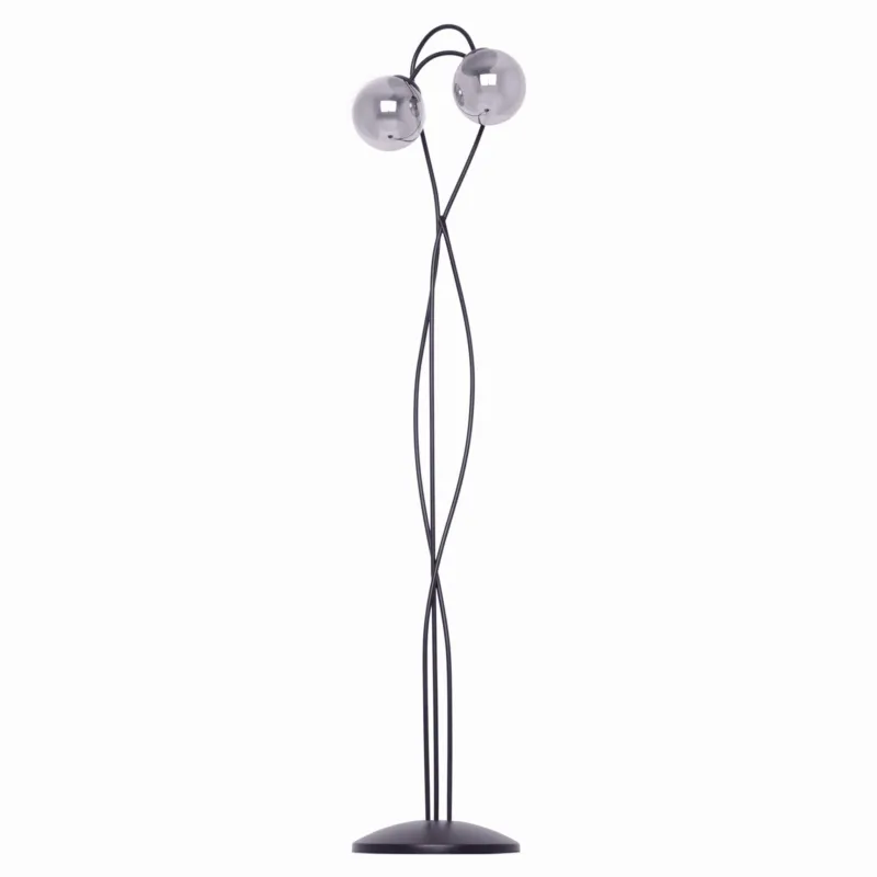 Ograniczona ilość Lampa podłogowa RUBI K-5119 Grafitowy, czarny 2 źr., E14, 10W LED - Kaja