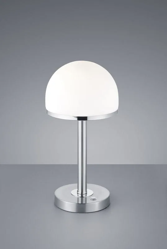 Bezpieczne zakupy Lampa stołowa Berlin srebrny i odcienie srebra, biały LED zintegrowany 527590107 - Trio
