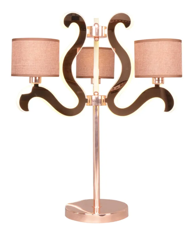 Ostatnia szansa Lampa stołowa Candellux Ambrosia miedziana 6×E14 z LED