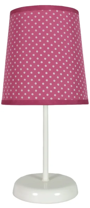 Hit sprzedaży Lampa stołowa Candellux Gala fuksja w kropki 1×E14