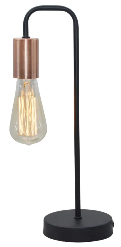 Tylko do końca tygodnia Lampa stołowa Candellux Herpe czarna 1×E27