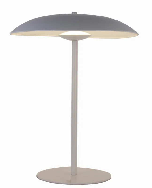 Cena promocyjna Lampa stołowa Candellux Lund biała metal 1×LED