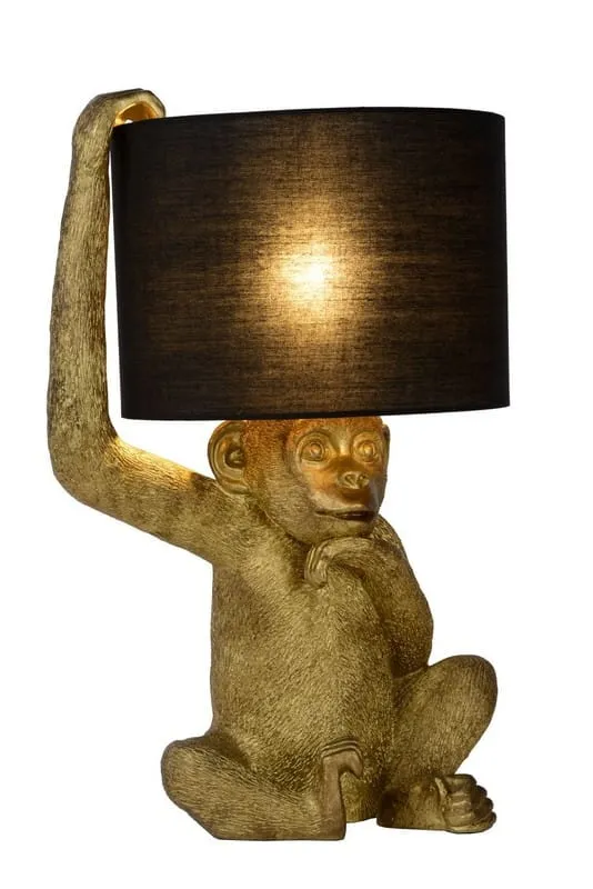 Niska cena Lampa stołowa Extravaganza Chimp czarny, złoty i odcienie złota E14 10502/81/30 - Lucide