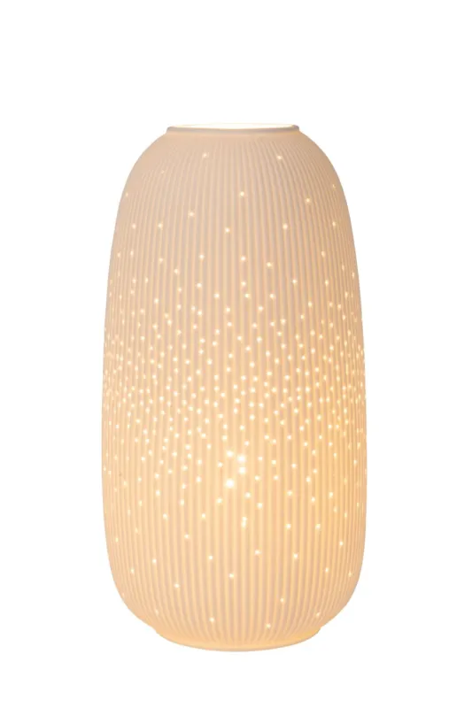 Nowy Lampa stołowa Flores biały E14 13541/18/31 - Lucide