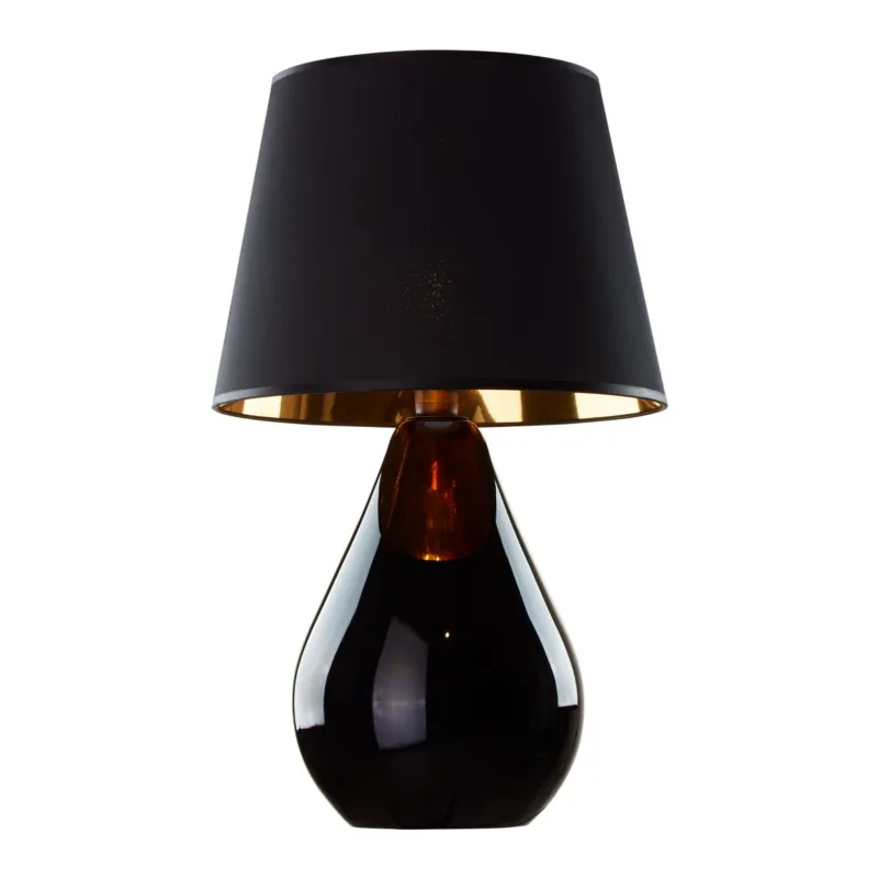 Bestseller Lampa stołowa Lacrima Black/Gold Lampka 1x E27 - TK Lighting