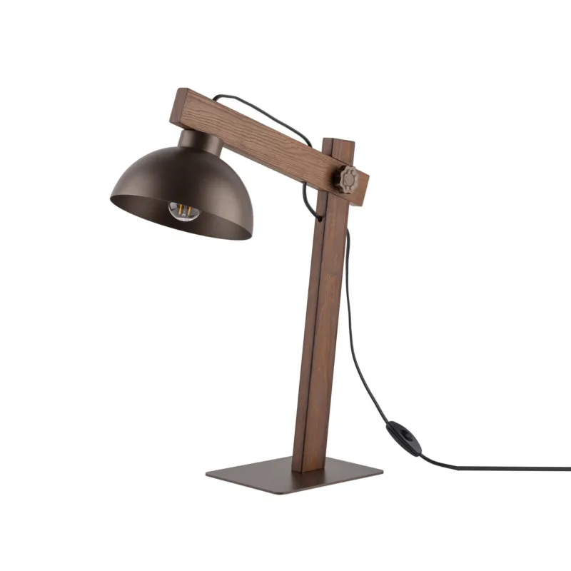 Kup teraz Lampa stołowa Oslo Brown Lampka 1x E27 - TK Lighting