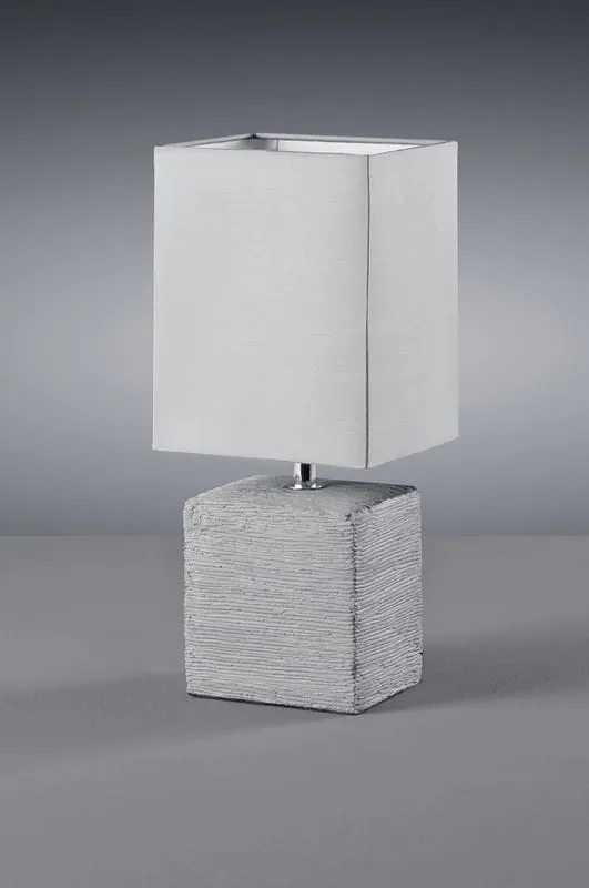 Dostępne od ręki Lampa stołowa Ping srebrny i odcienie srebra, szary i odcienie szarości E14 R50131087 - RL
