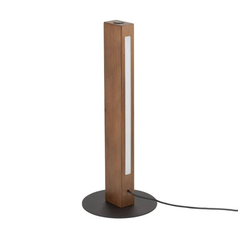 Bestseller Lampa stołowa Teo Czarny, Orzech 1x LED - TK Lighting