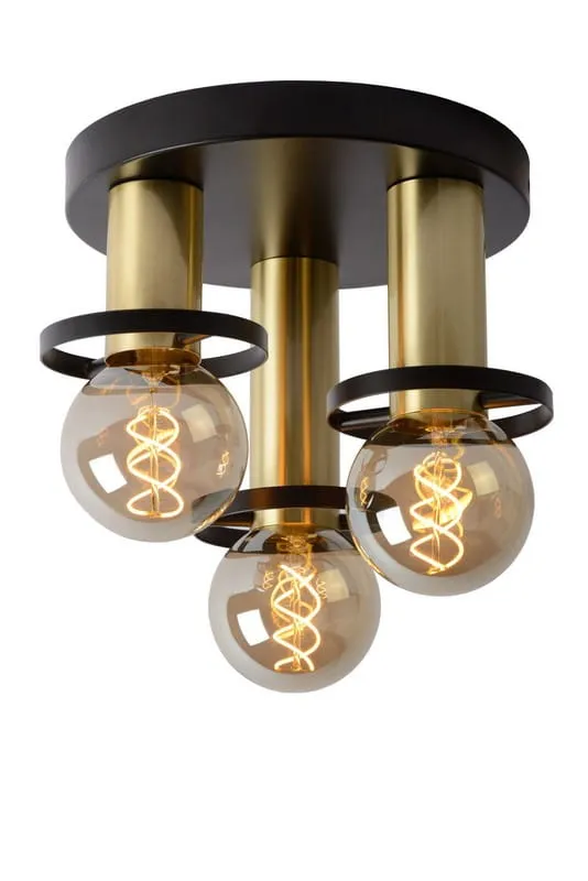 Nowy Lampa sufitowa Anaka czarny, złoty i odcienie złota E27 45179/13/30 - Lucide
