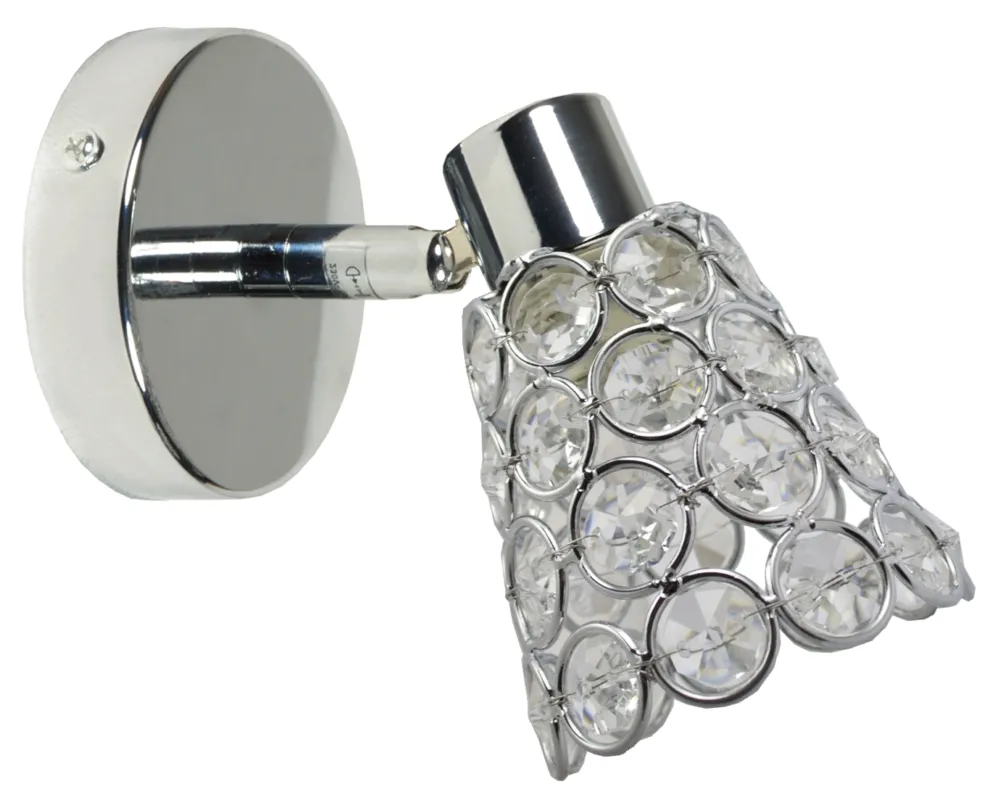 Kinkiet Candellux Glossy chromowy z kryształkami G9 Najlepsza cena