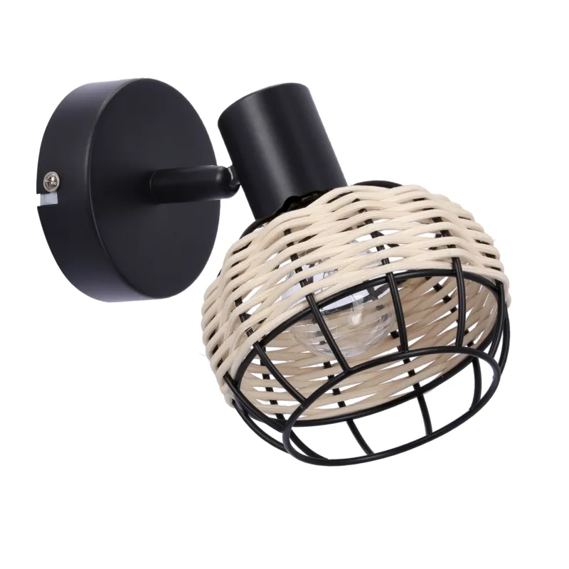 Kinkiet Candellux Juicy czarny z czarnym kloszem 1×E14 Wyjątkowa oferta