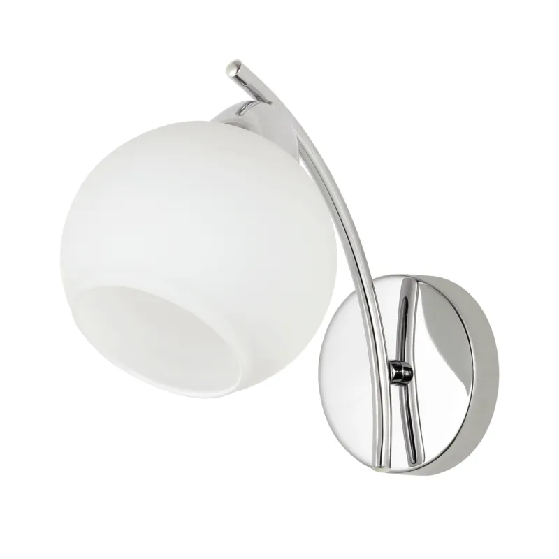 Kinkiet Candellux Amos chromowy ze szklanym kloszem 1×E27 Oferta czasowa