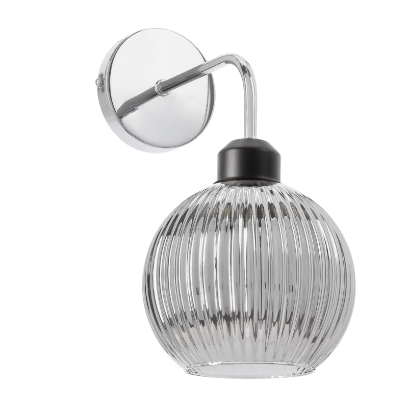 Bestseller Kinkiet Candellux Verton chrom z chromowym kloszem 1×E27
